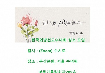 한국외방선교수녀회 성소모임