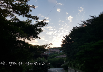 너희의 눈은 볼 수 있으니 행복하고